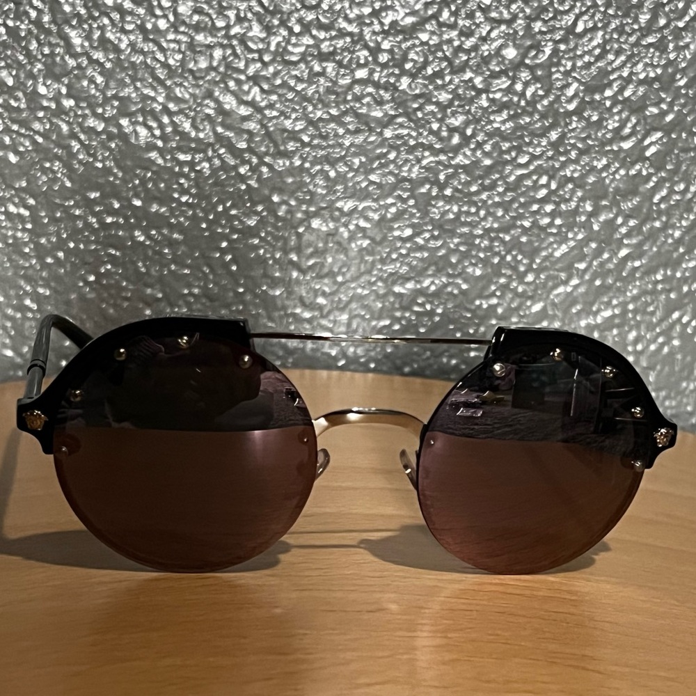 Versace Mod.4337 Round Studded Pink Mirror